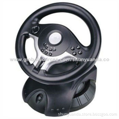 Hot wired vibration steering wheel, digital and analog dual mode selection, black